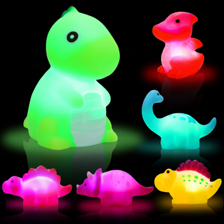Glow-In-The-Dark Light-Up Bath Toy Set With Figures - Image 7