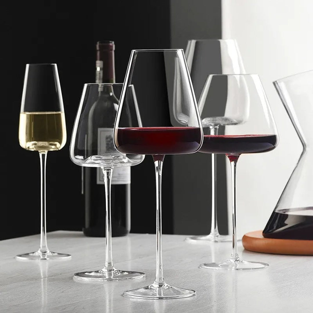 Handmade Refined Design Wine And Champagne Glass Set - Image 5