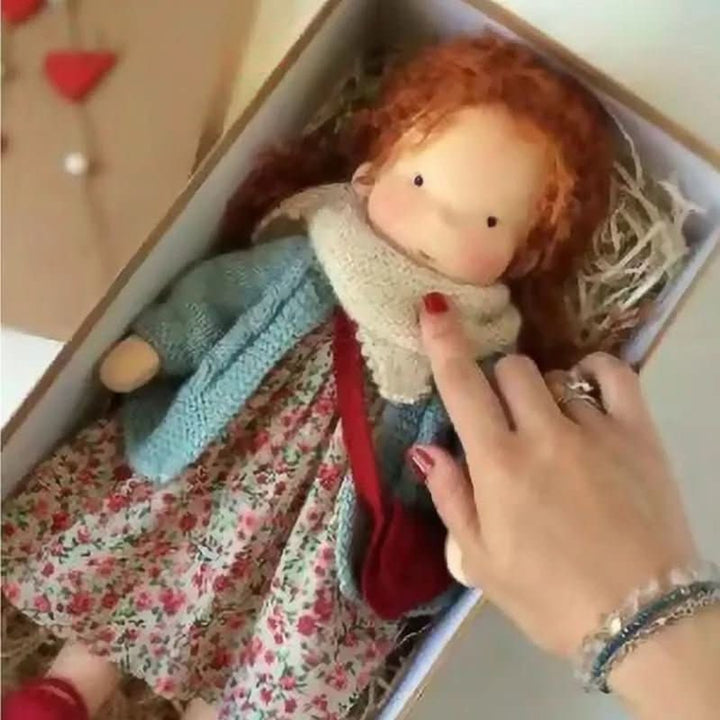 Handmade Waldorf-Style Doll With Soft Cotton Body And Timeless Design For Kids - Image 25