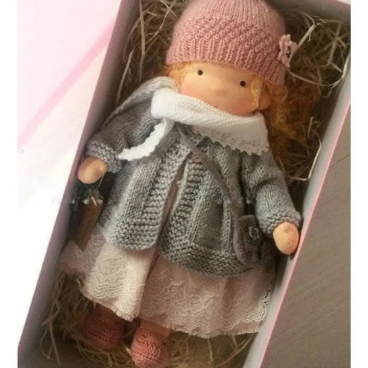 Handmade Waldorf-Style Doll With Soft Cotton Body And Timeless Design For Kids - Image 8