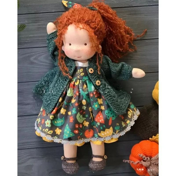 Handmade Waldorf-Style Doll With Soft Cotton Body And Timeless Design For Kids - Image 18