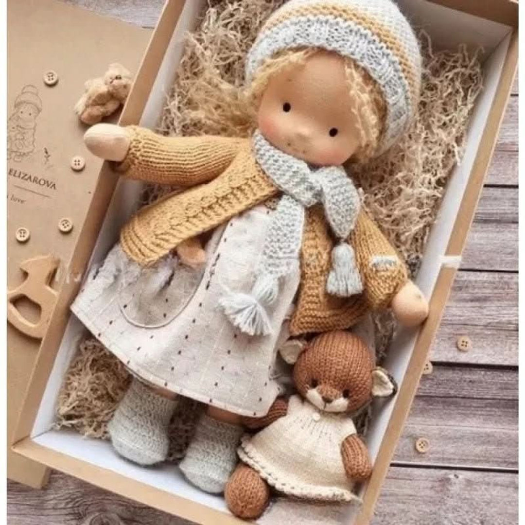 Handmade Waldorf-Style Doll With Soft Cotton Body And Timeless Design For Kids - Image 31