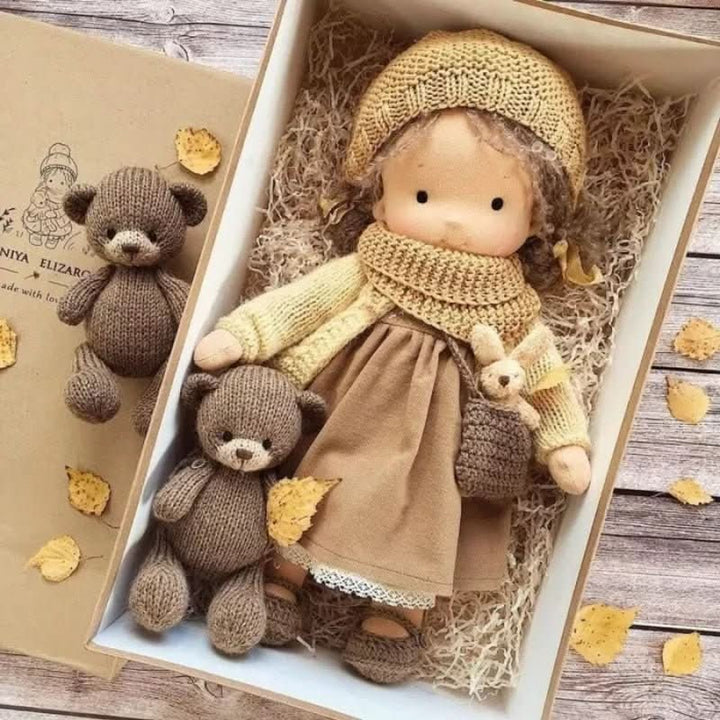 Handmade Waldorf-Style Doll With Soft Cotton Body And Timeless Design For Kids - Image 32