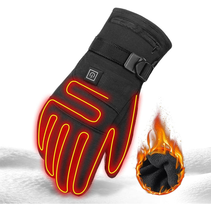 Heated Electric Gloves With 3 Temperature Settings Fleece Lining And Adjustable Wrist Straps - Image 1