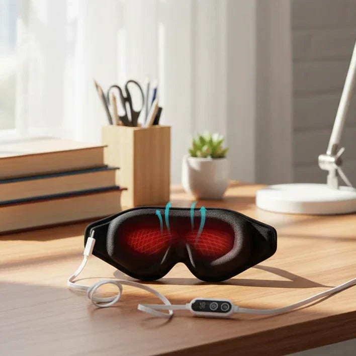 Heated Eye Mask 3D Wireless USB With Adjustable Temperature For Relaxation - Image 1