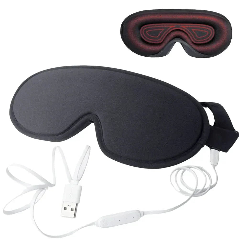 Heated Eye Mask 3D Wireless USB With Adjustable Temperature For Relaxation - Image 2