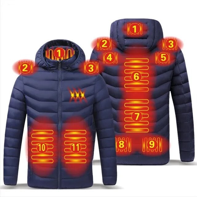 Heated Jacket With USB Thermostat Smart Heat Control And Multiple Heating Zones - Image 9