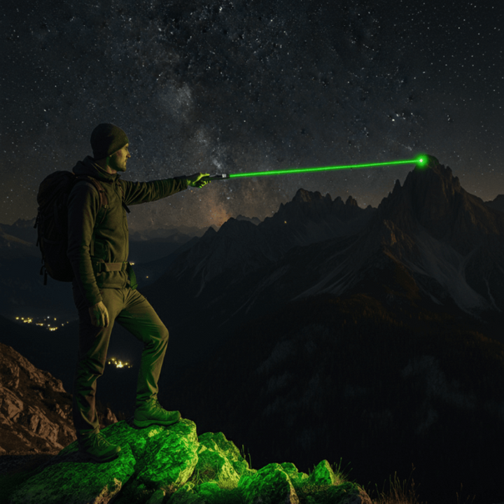 Hochleistungs-Laserpointer Präsentationsstift 3-in-1 mit Halterung - Bild 2