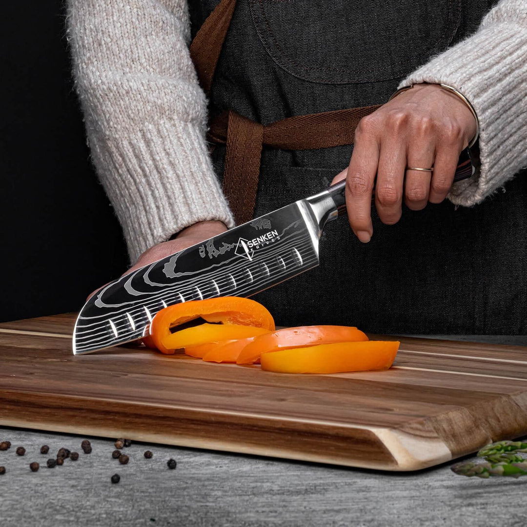 Imperial 14-Piece Japanese Knife Block Set With Acacia Hardwood Block - Image 7