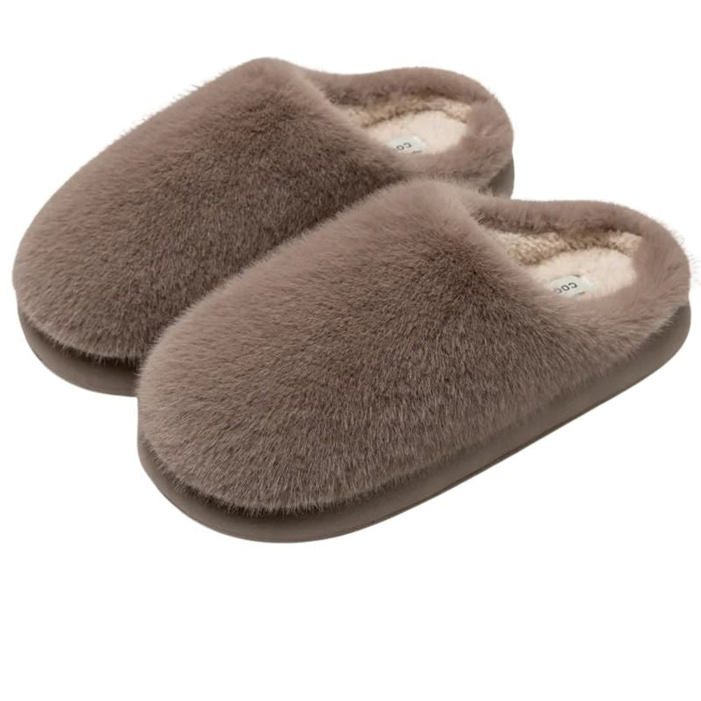 Indoor Slippers with Supportive Plush Design and Non-Slip Sole - Image 1