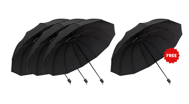 Large Coverage Umbrella With 12-Rib Wind-Resistant Construction And Reverse Folding Design - Image 31
