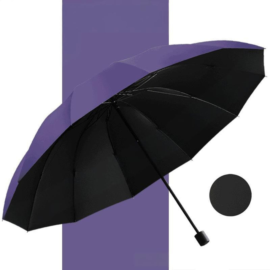 Large Coverage Umbrella With 12-Rib Wind-Resistant Construction And Reverse Folding Design - Image 11