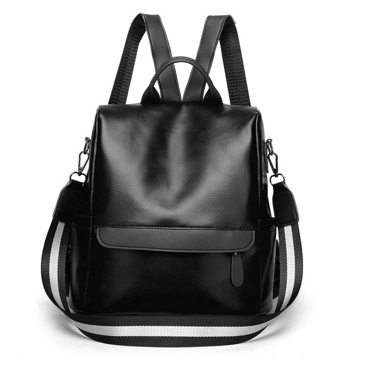 Leather Backpack with Spacious Interior and Padded Straps - Image 4