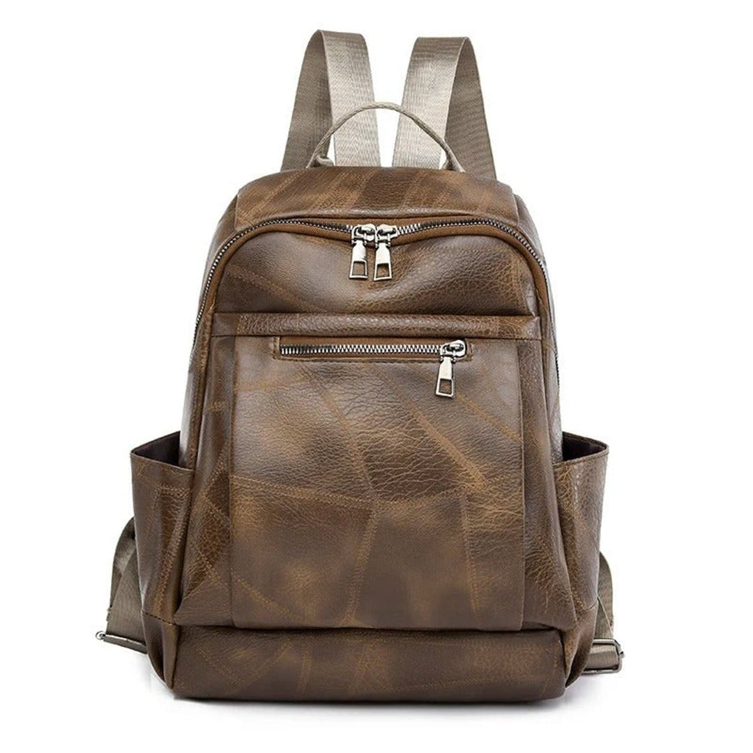 Leather Rucksack with Streamlined Backpack and Adjustable Straps - Image 1