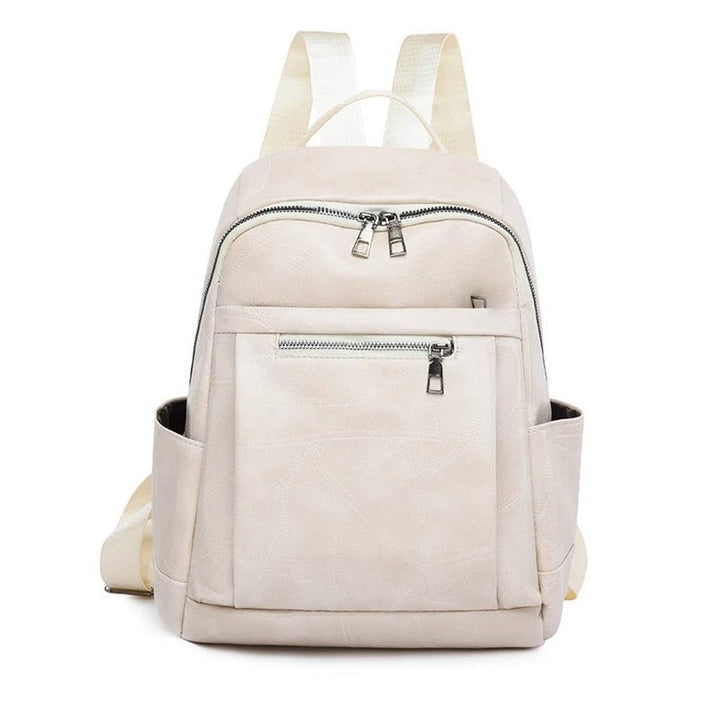 Leather Rucksack with Streamlined Backpack and Adjustable Straps - Image 4