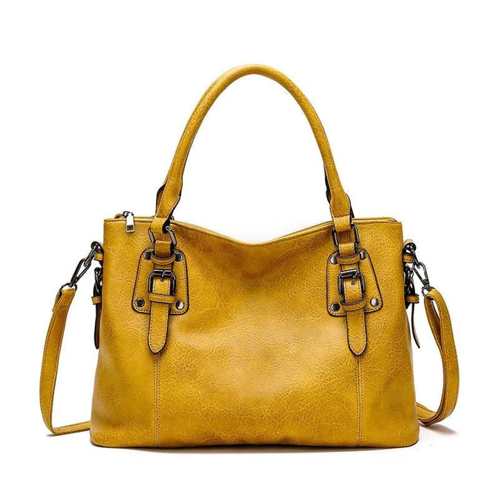 Leather Shoulder Bag with Adjustable Strap and Secure Zip - Image 6