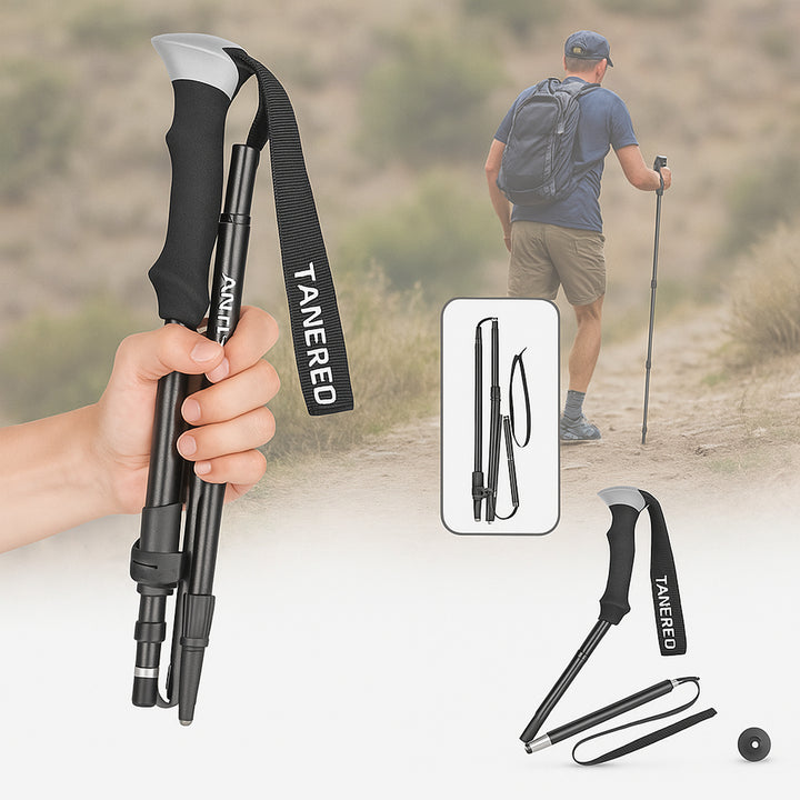 Lightweight Trekking Poles With Adjustable Locking System For Hiking And Walking Support - Image 6
