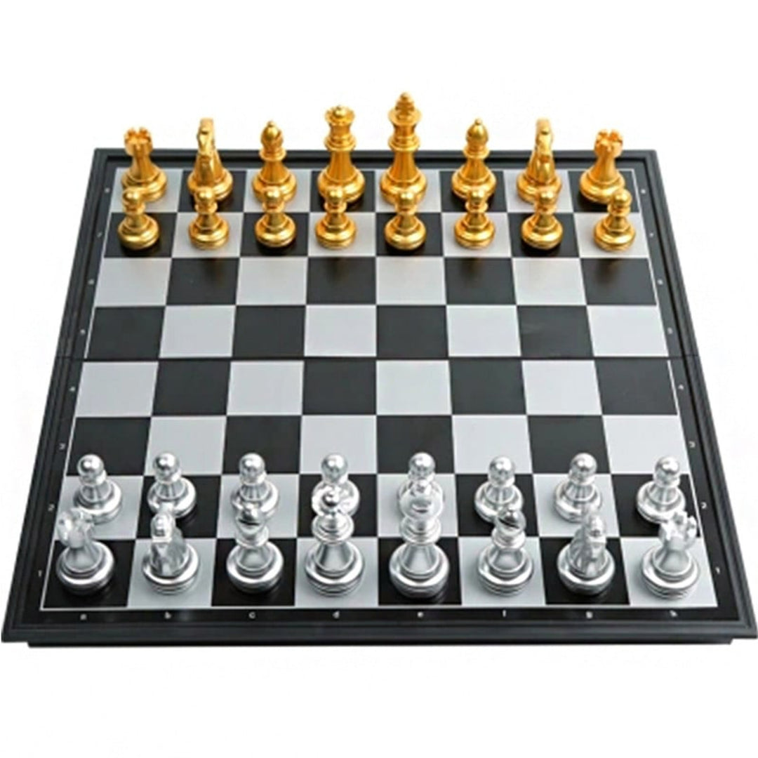 Magnetic Chess Set With Folding Board For Elementary School Students - Image 3