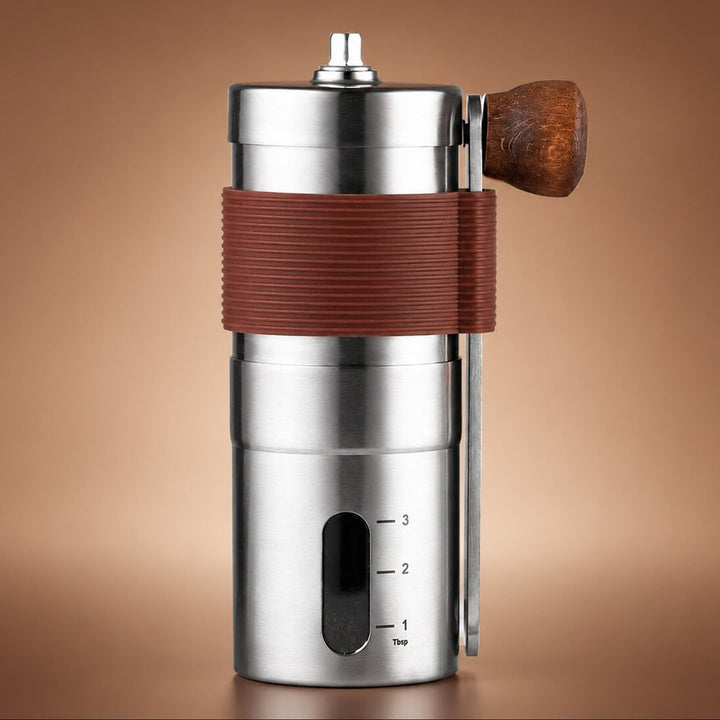 Manual Coffee Grinder With Ceramic Burrs And Foldable Handle - Image 1