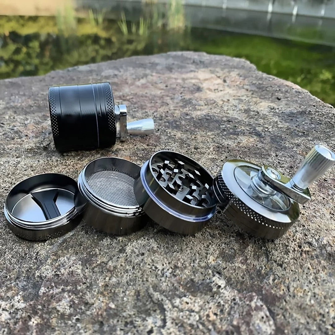 Manual Spice Grinder With Ergonomic Zinc Alloy Body For Nutmeg Pepper And Rock Salt - Image 2