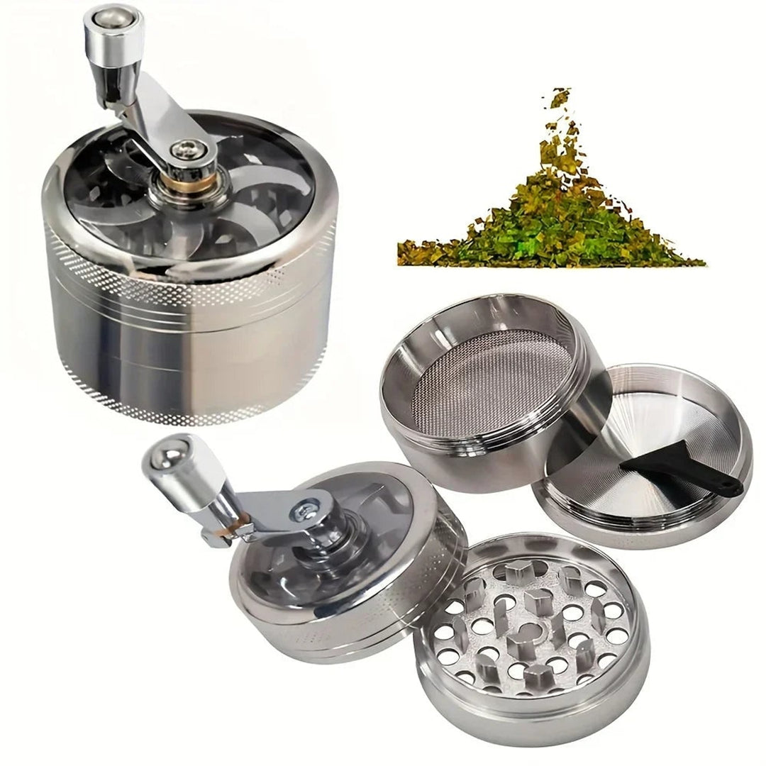 Manual Spice Grinder With Ergonomic Zinc Alloy Body For Nutmeg Pepper And Rock Salt - Image 7