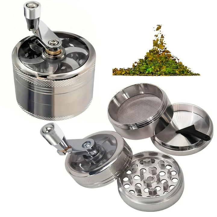 Manual Spice Grinder With Ergonomic Zinc Alloy Body For Nutmeg Pepper And Rock Salt - Image 7