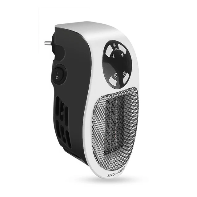 Mini Electric Heater With 12-Hour Timer Remote Control And Thermostat Quiet Operation - Image 1