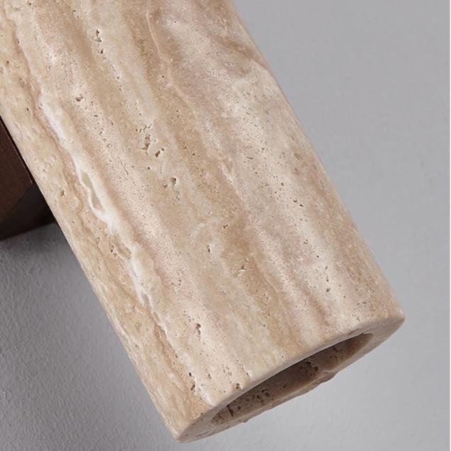 Minimalist Travertine Wall Light With LED Glow - Image 12