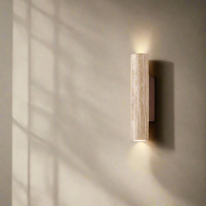 Minimalist Travertine Wall Light With LED Glow - Image 14
