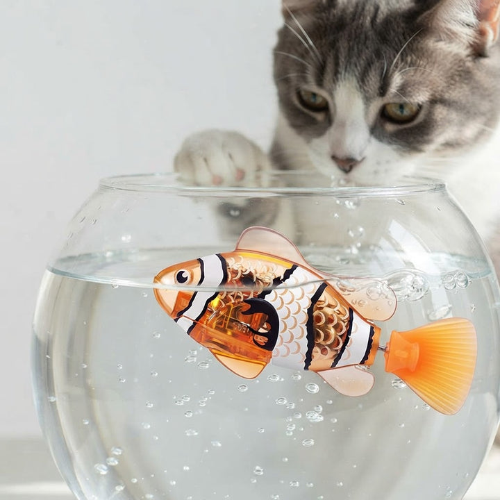 Motion Activated Swimming Fish Cat Toy With Flashing Lights - Image 6