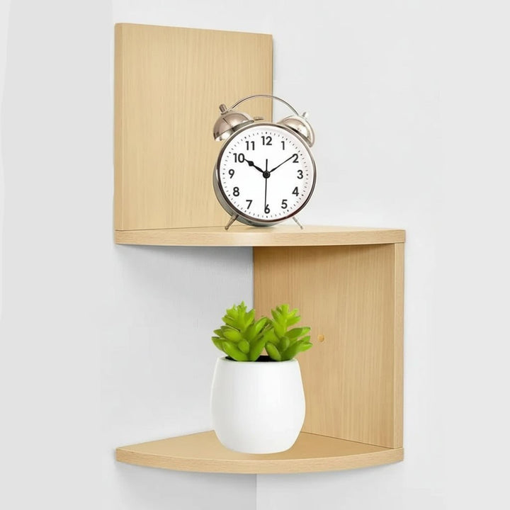 Multi-Tiered Mdf Corner Wall Shelf With Space-Saving Design - Image 4