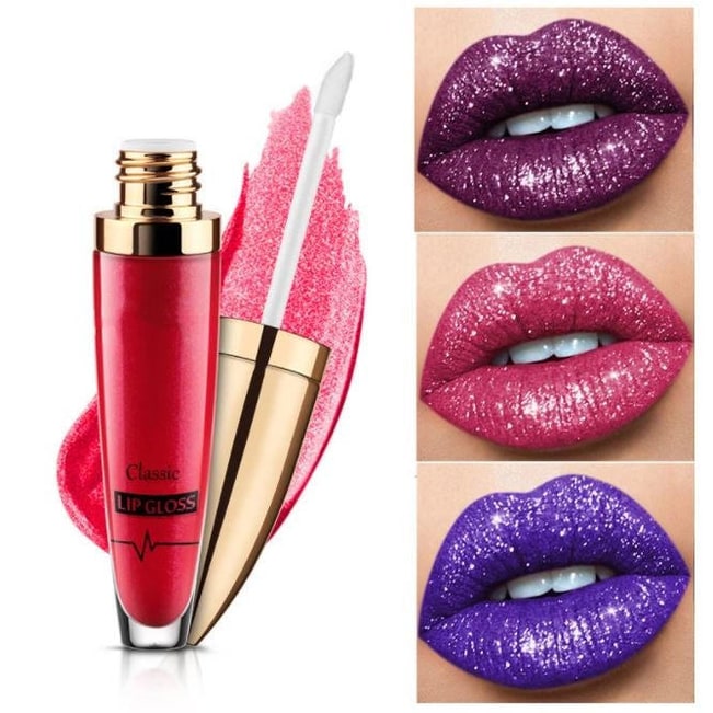 No-Transfer Liquid Glitter Lipstick Long-Lasting Creamy Lip Color - Image 2