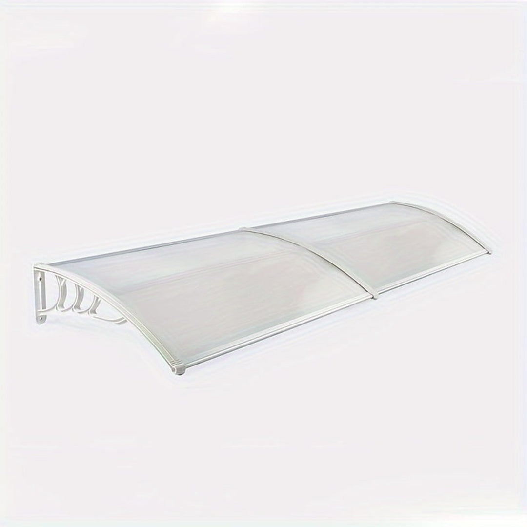 Outdoor Rain Shelter Awning With Aluminum Frame Sloped Drainage And Modular Expandable Design - Image 4