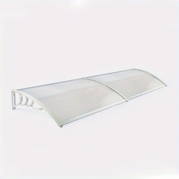 Outdoor Rain Shelter Awning With Aluminum Frame Sloped Drainage And Modular Expandable Design - Image 4