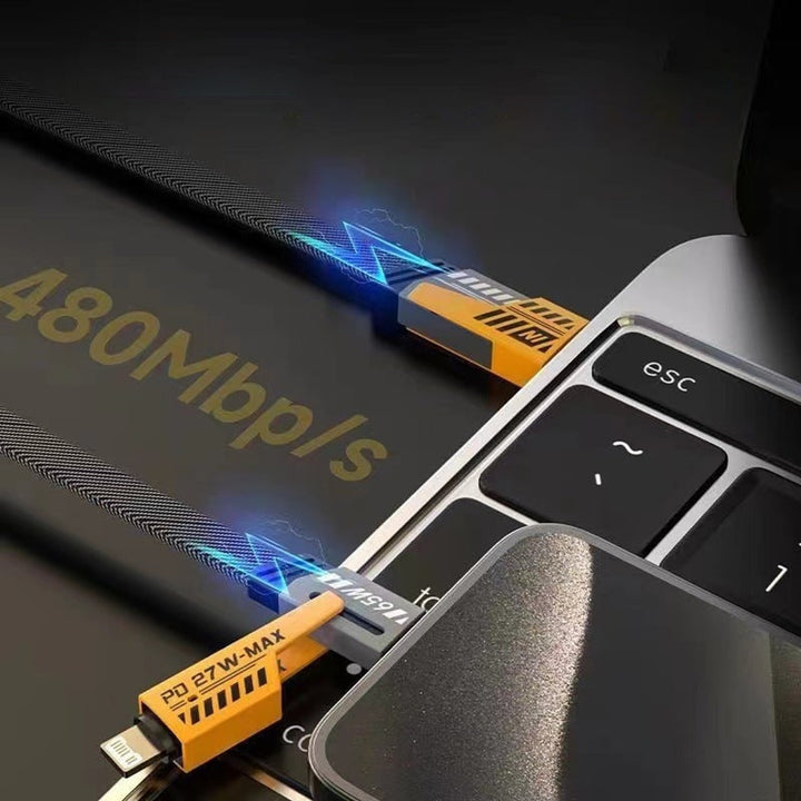 Pd Fast Charging Cable 4 In 1 Multi-Adapter With Braided Nylon - Image 10