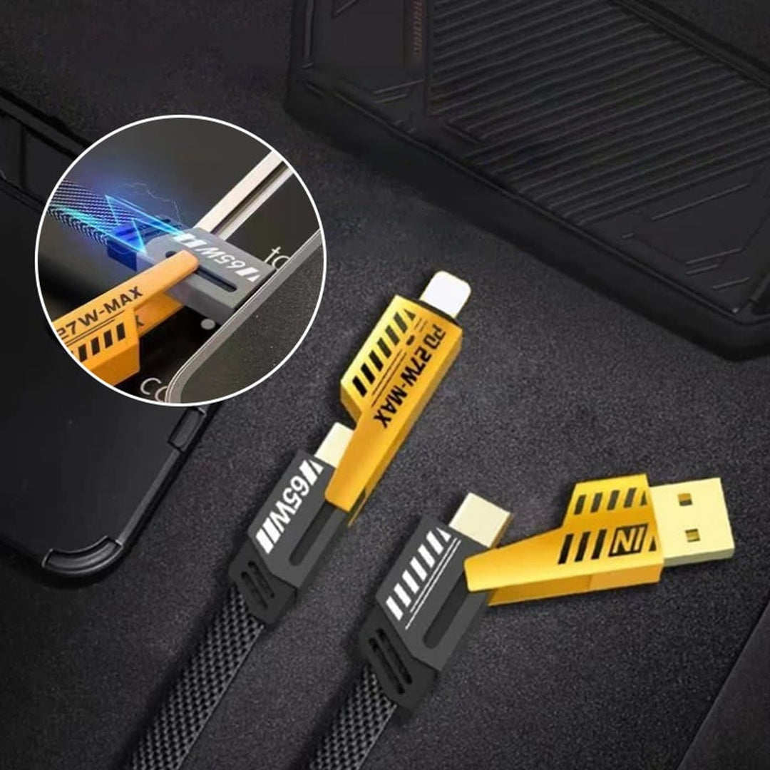 Pd Fast Charging Cable 4 In 1 Multi-Adapter With Braided Nylon - Image 2