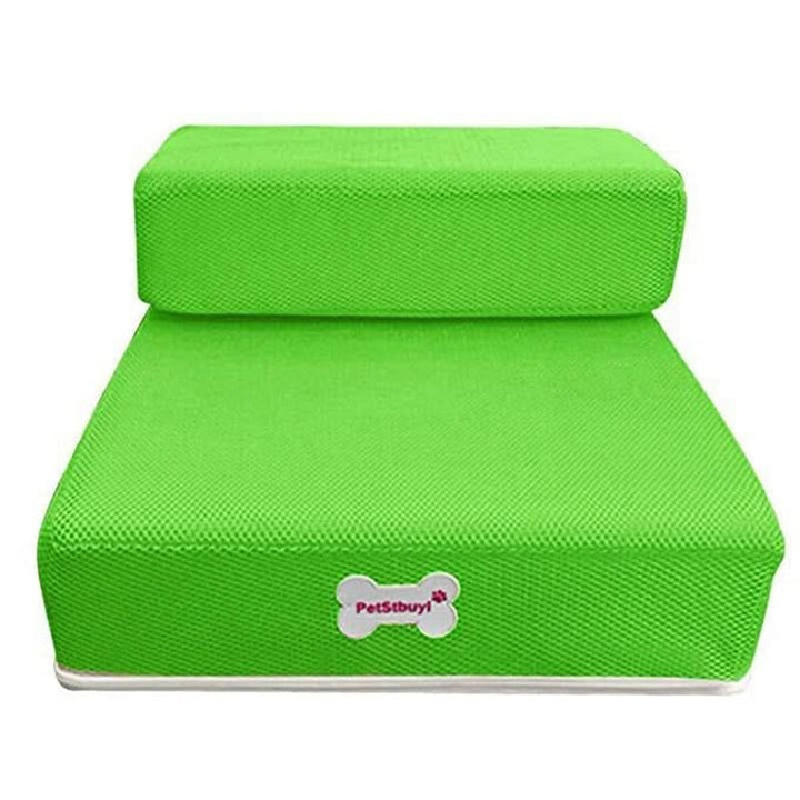 Pet Access Steps With Foam Cushioned Two Step Ramp - Image 10