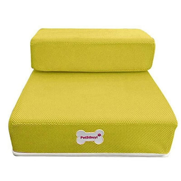 Pet Access Steps With Foam Cushioned Two Step Ramp - Image 11