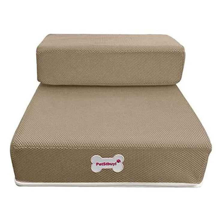 Pet Access Steps With Foam Cushioned Two Step Ramp - Image 4