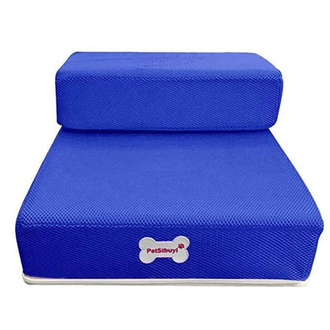 Pet Access Steps With Foam Cushioned Two Step Ramp - Image 9