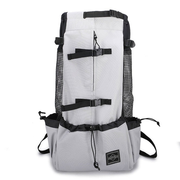 Pet Travel Backpack with Secure Mesh Design and Side Pocket - Image 11