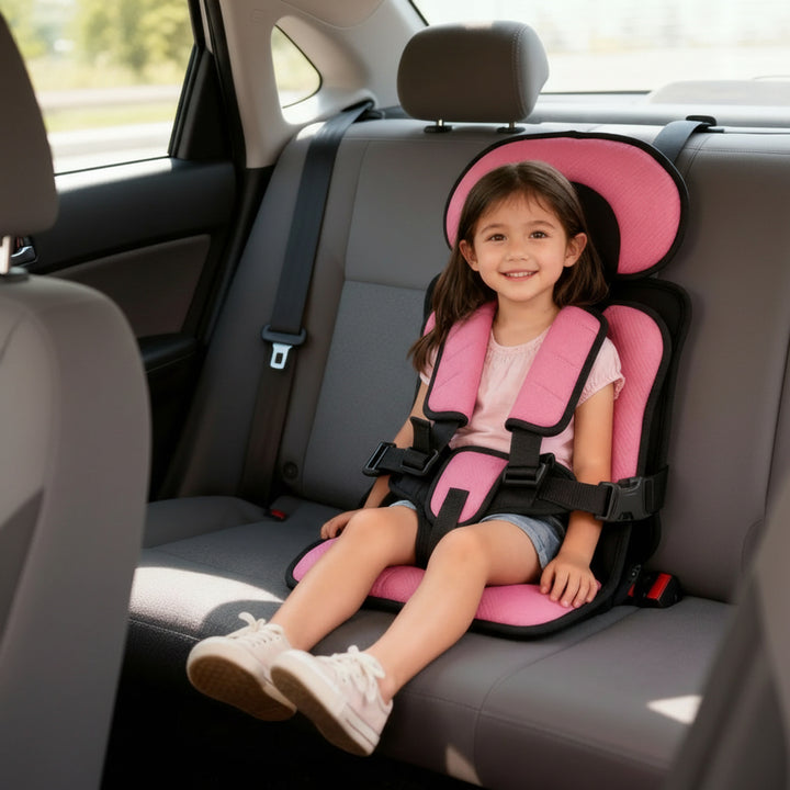 Portable Booster Seat With Harness Foldable Car Seat For Travel - Image 1