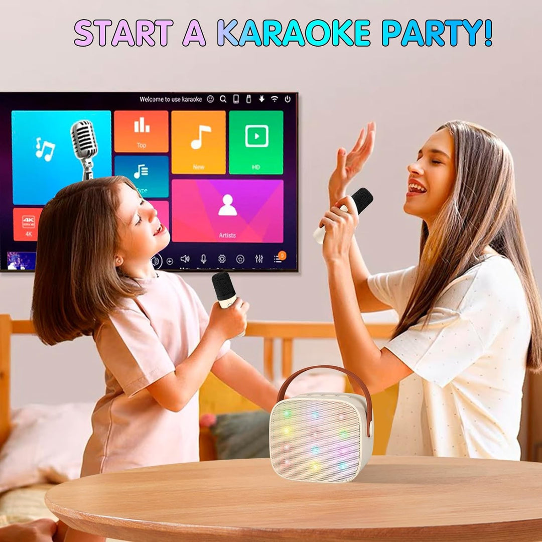 Portable Karaoke Machine With Bluetooth Speaker And Two Wireless Microphones - Image 23