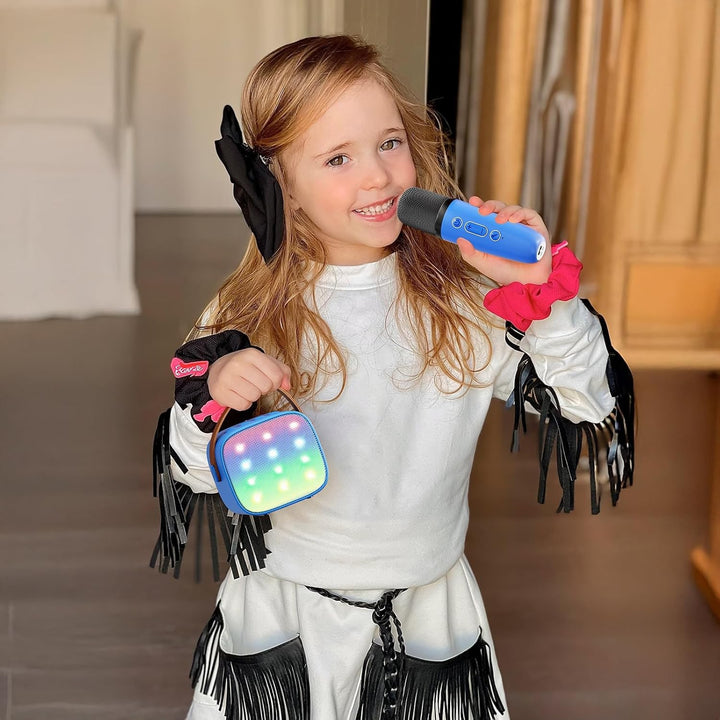 Portable Karaoke Machine With Bluetooth Speaker And Two Wireless Microphones - Image 9