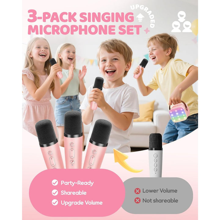 Portable Karaoke Machine With Bluetooth Speaker And Two Wireless Microphones - Image 11
