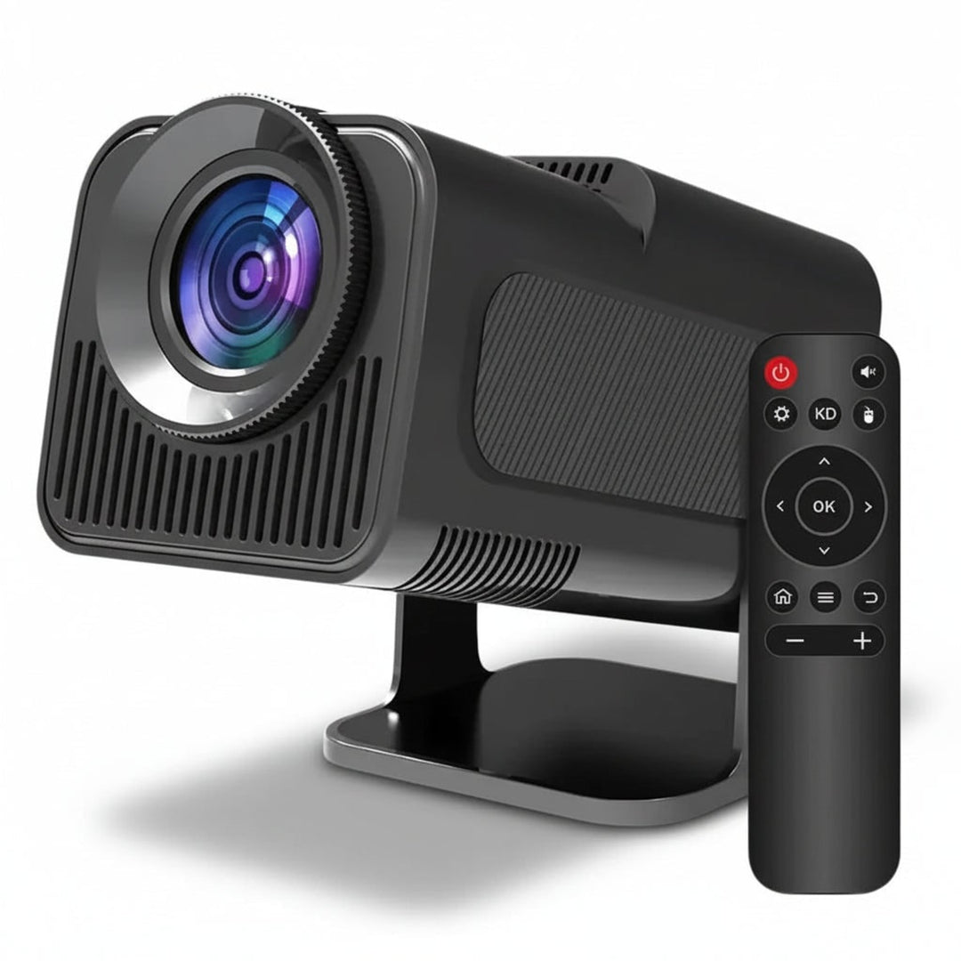 Portable Mini Smart Projector With Rotating Stand 4K Support And Built-In Streaming Apps - Image 2