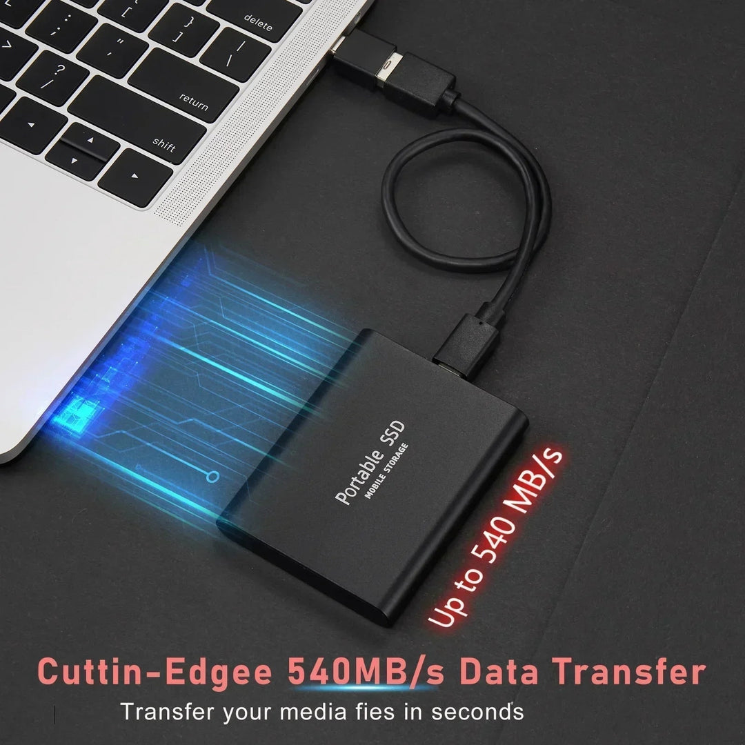 Portable SSD 128gb Usb-C External Drive With Shock-Resistant Aluminum Case - Image 1