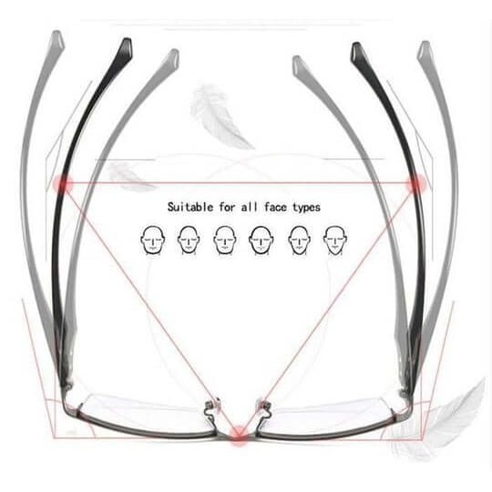 Progressive Multifocal Reading Glasses With Photochromic Anti-Glare Titanium Frame - Image 9