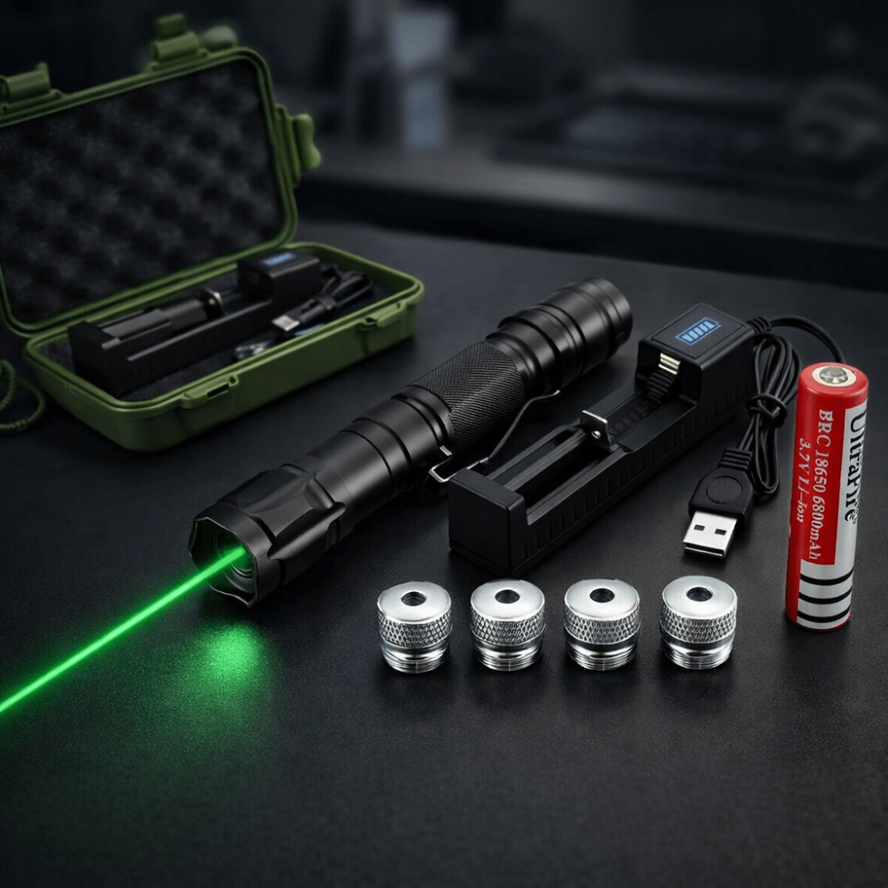 Laserpointer mit Akku und einstellbarem Fokus – Bild 1