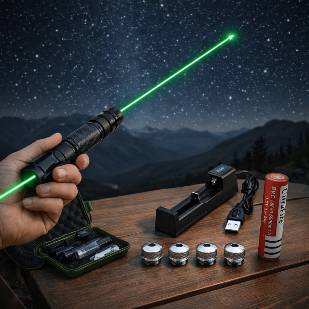 Laserpointer mit Akku und einstellbarem Fokus – Bild 2